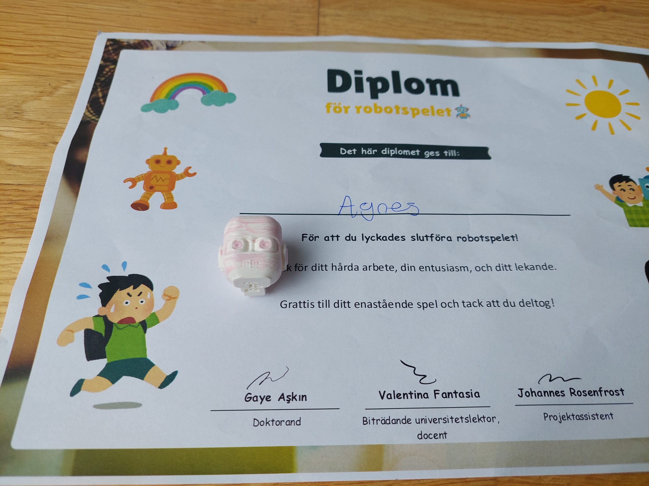 robot och diplom